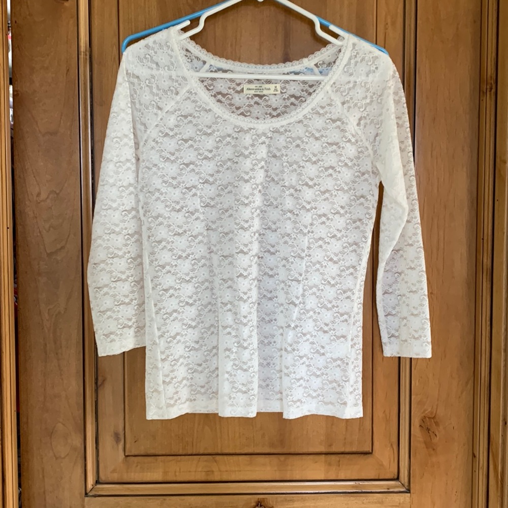 Abercrombie lace top Size M